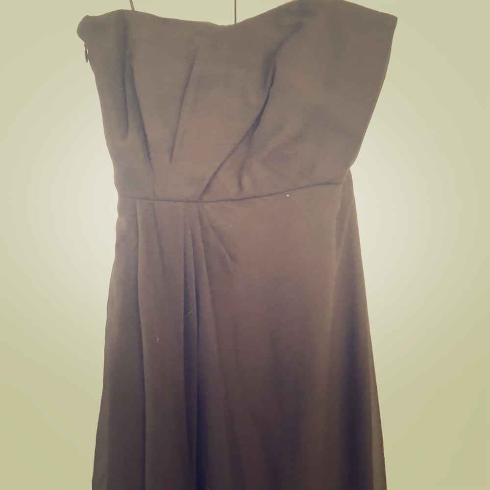 Brown J. Crew chiffon dress